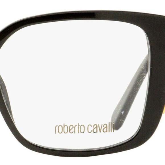 Roberto Cavalli Square Eyeglasses RC5107 001 Black - Picture 3 of 4
